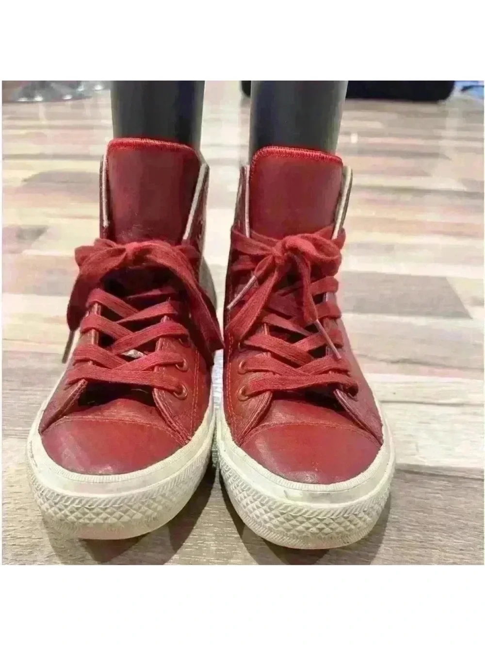 Converse Red High-Top Sneakers - Picture 2 of 5